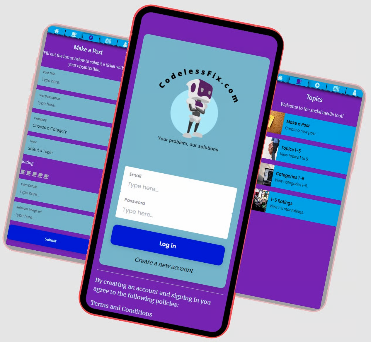 Social app preview